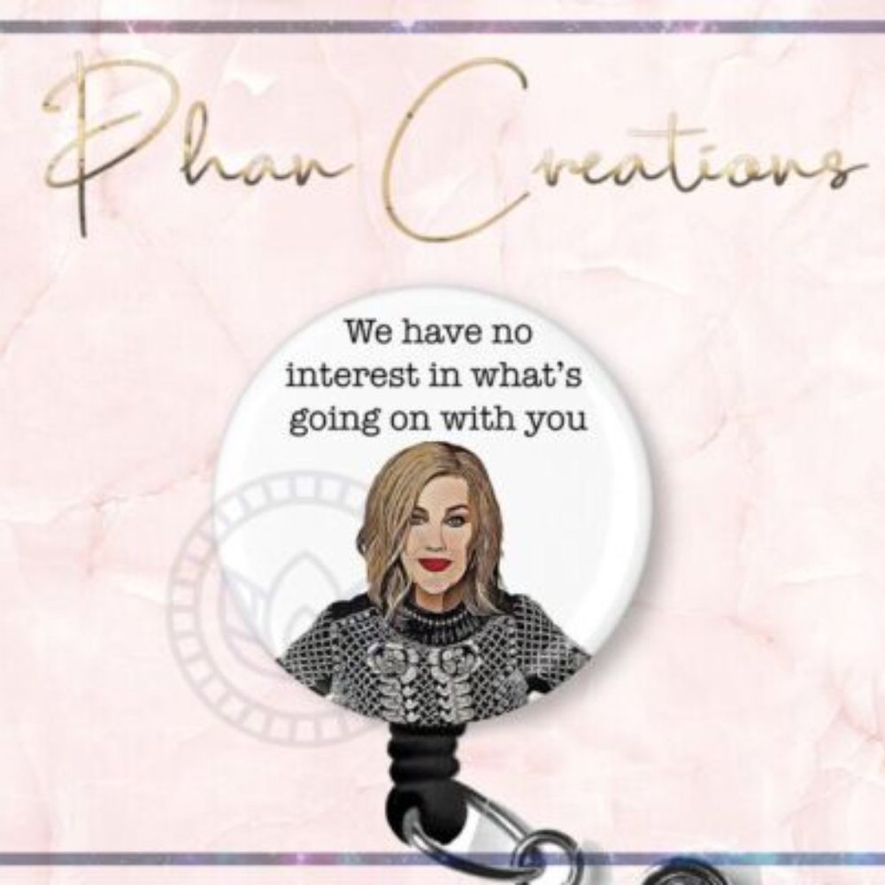 Retractable Badge Reel Gossip Is The Devil's Telephone Funny Nurse ID Holder